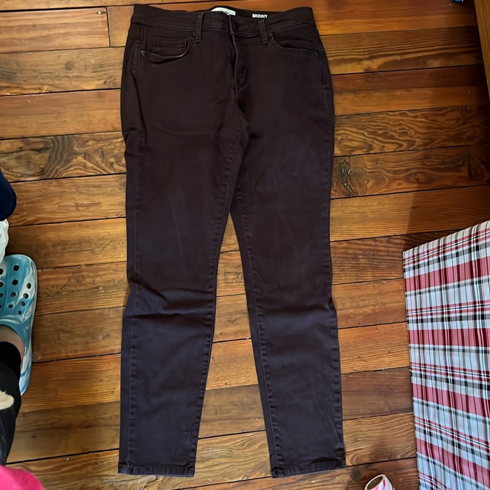 Brown skinny jeans
